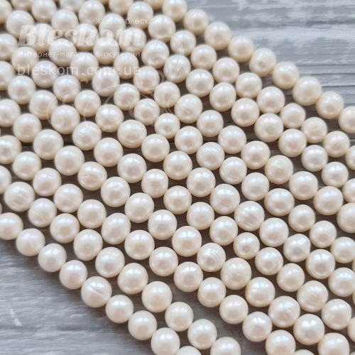 Жемчуг речной натуральный К6116