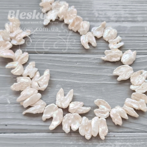 Перли річкові, натуральні, Бароко К6143