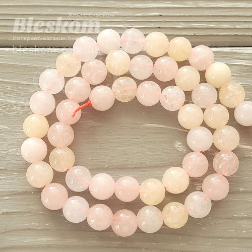 Кварц круглий, натуральний (морганiт) К6149