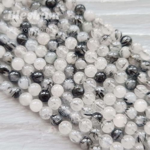 Турмаліновий кварц, круглий, натуральний К3034