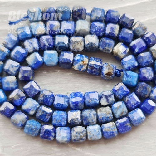 Лазурит гранований, кубик, натуральний К3061