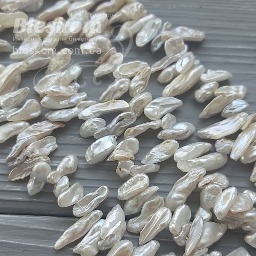 Перли річкові, натуральні, бароко К6217