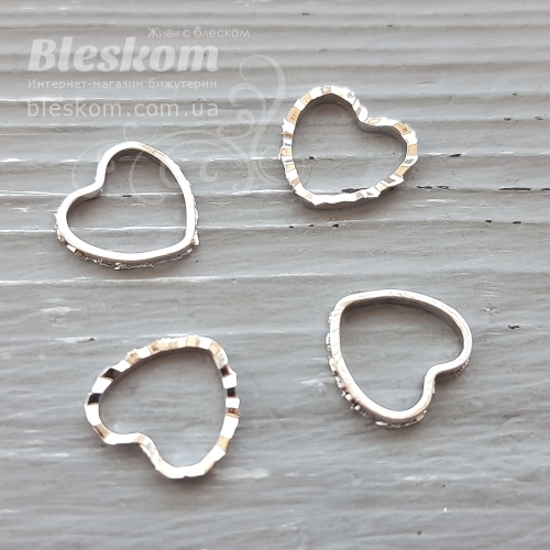 Підвіска серце, гіпоалергенна сталь 30381