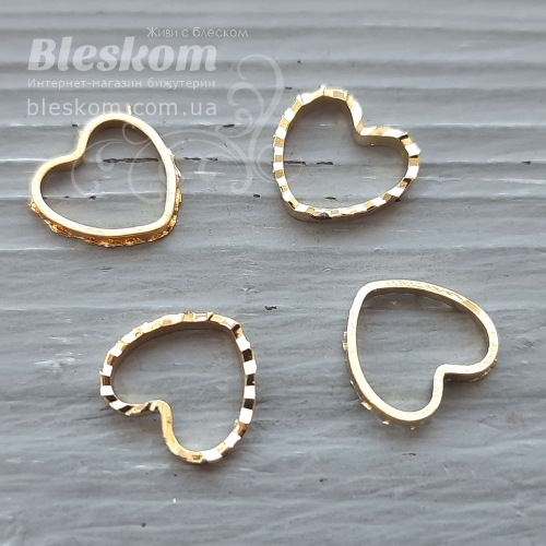 Підвіска серце, гіпоалергенна сталь 30382