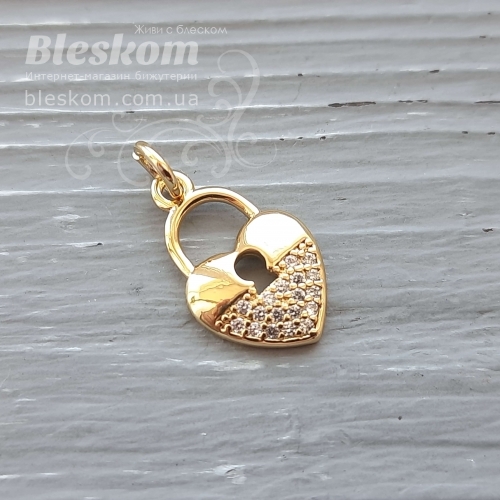 Підвіска замок з фіанітами 30390