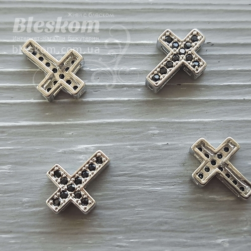 Роздільник хрест із фіанітами 30406