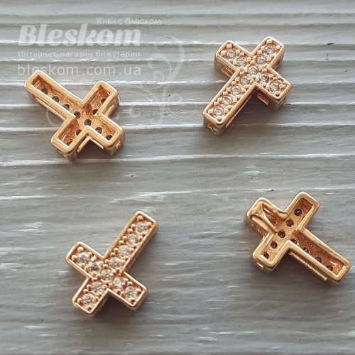Роздільник хрест із фіанітами 30407