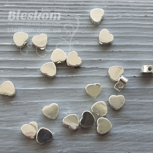 Намистина серце, гіпоалергенна сталь 30421