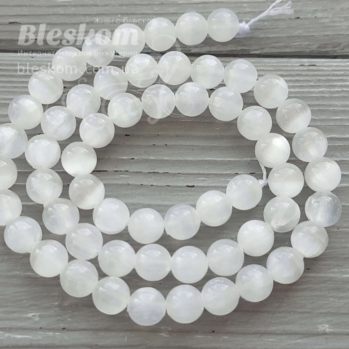 Селенит круглый, натуральный, люкс К6250