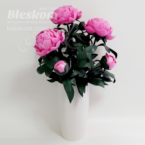 СВІТИЛЬНИК РУЧНОЇ РОБОТИ Букет Півоній С-10