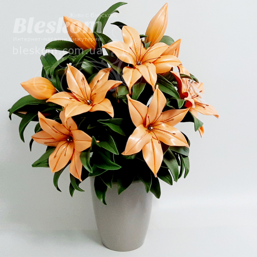 Світильник-нічник ручної роботи-Букет Лілій С-13