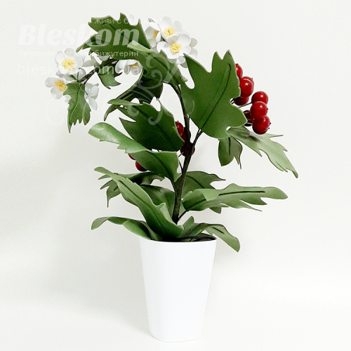 Світильник - ночник ручної роботи - Гілочка Калини С-14