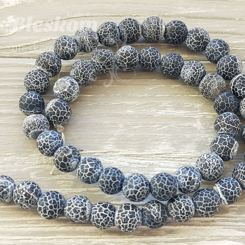 Агат морозный, круглый,матовый, натуральный К6269