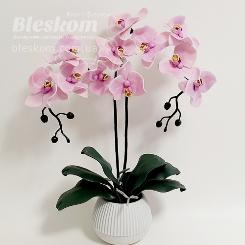 Світильник ручної роботи - Лавандова Орхідея С-18