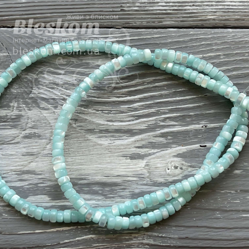 Перламутр, рондель, натуральний К6287