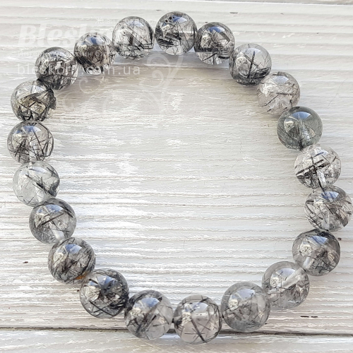 Рутиловий кварц, натуральний, браслет К3128