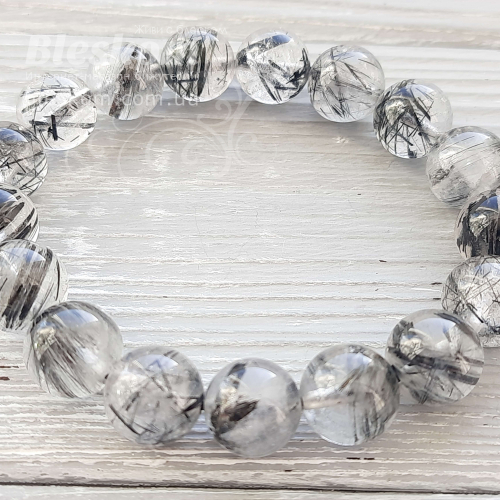 Рутиловий кварц, натуральний, браслет К3137