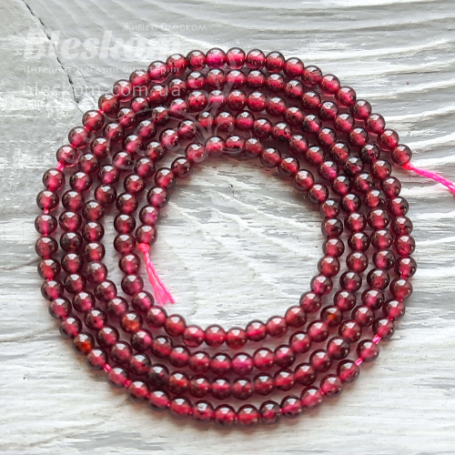 Гранат круглий, натуральний К3146