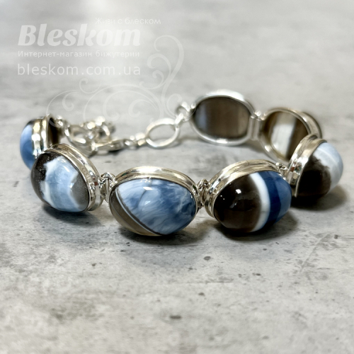 Агат натуральний, браслет с1053