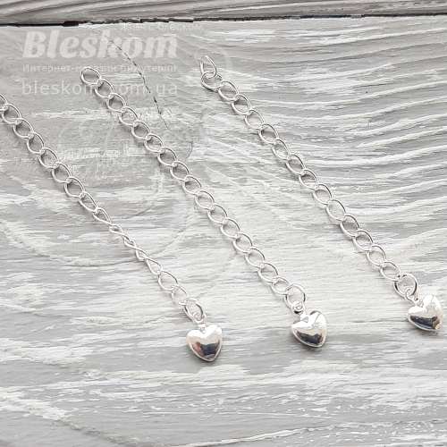 Ланцюжок із підвіскою, 6см, гіпоалергенний 30485