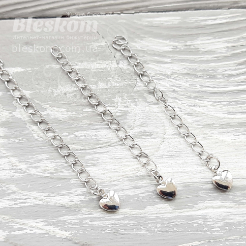 Ланцюжок із підвіскою, 6см, гіпоалергенний 30487