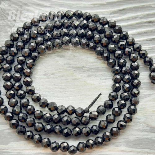 Обсидіан, гранований, натуральний К3165