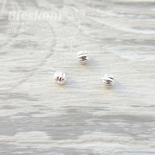 Намистина гранована, 925 проба, упаковка 925-347