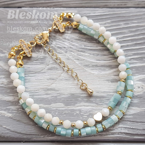 Браслет із перламутру, сет 1-483