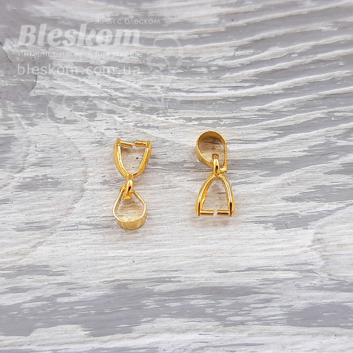 Тримач для кулона, гіпоалергенна сталь 30508