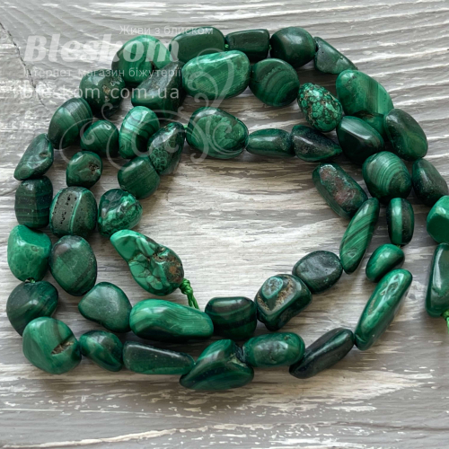 Малахіт галтовка, натуральна К3181