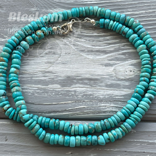 Бірюза рондель, натуральна К3188