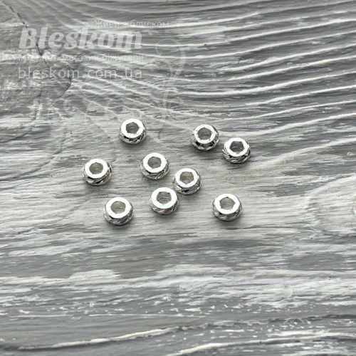 БУСИНА, ГИПОАЛЛЕРГЕННАЯ СТАЛЬ, УПАКОВКА 30518