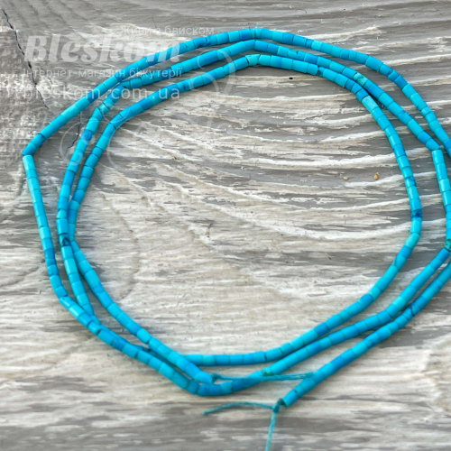 Бірюза дрібна, циліндр, натуральна К3201