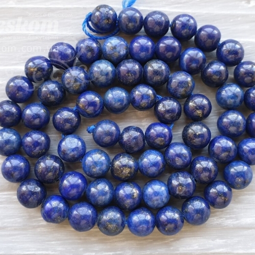 Лазурит, круглий, натуральний (тонований) К946