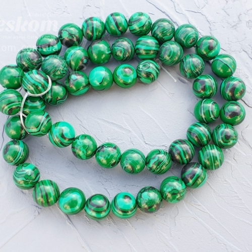 Малахіт круглий (синтетичний) К983
