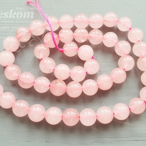Рожевий кварц круглий, натуральний К989