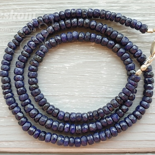 Сапфір гранований, натуральний, тонований К2037