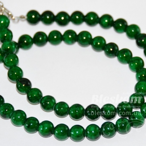 Малахіт круглий, пресований, підфарбований К472