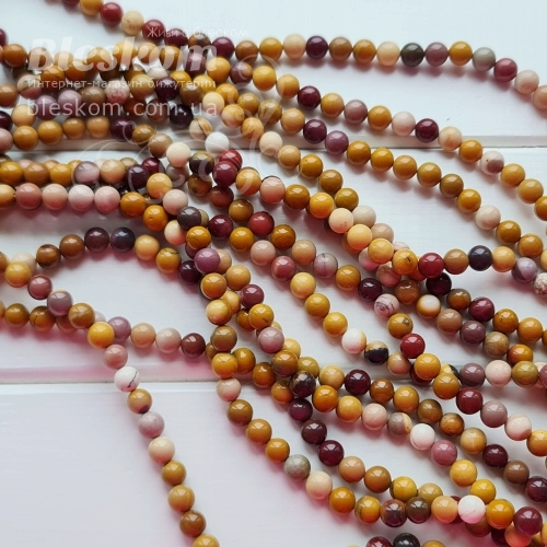 Яшма Мукаит, круглая, натуральная К1495