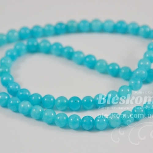 Аквамарин круглий пресований, фарбований К1576