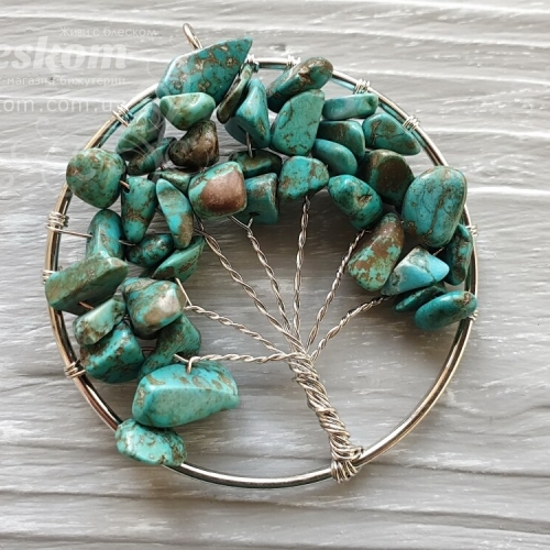 Кулон Дерево из Бирюзы 0-147