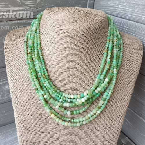 Хризопраз рондель, натуральний К2093