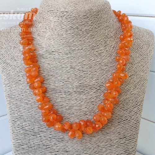 Агат крапелька, гранований, натуральний К2110