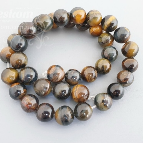 Соколине і Тигрове око, круглий, натуральний К4052