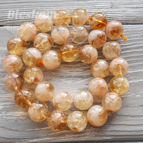Цитрин круглый, натуральный К4062