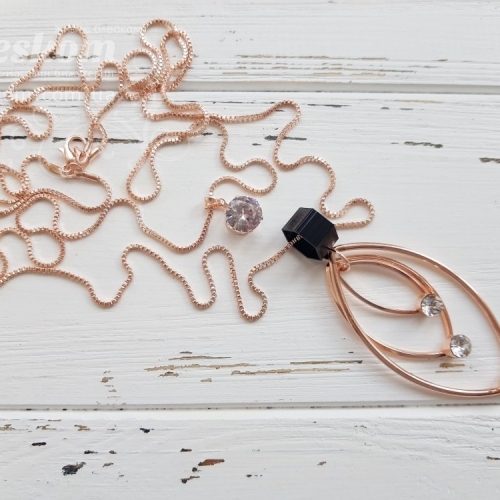 Кулон с цепочкой, двойной 0-297