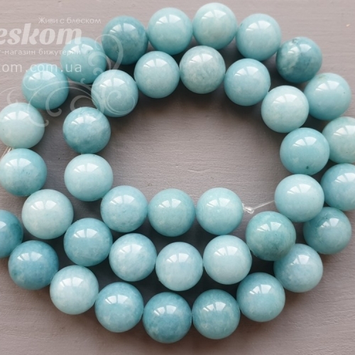 Кварц круглый натуральный (аквамарин) К4243