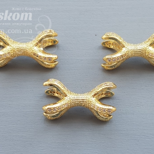 намистина обіймач з фіанітами 15649