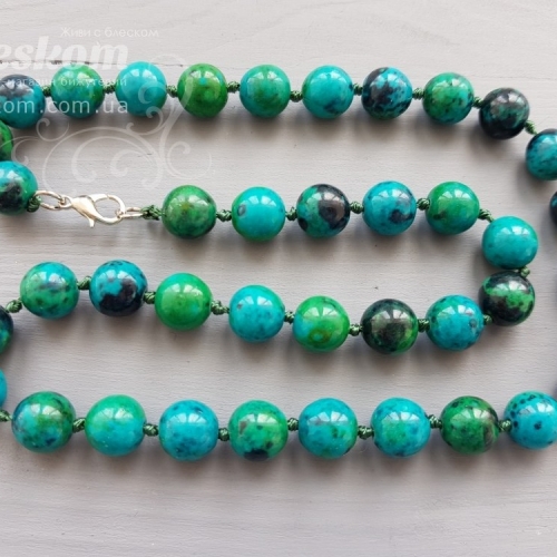 Хризокола кругла, тонована (iмiтацiя) К4282