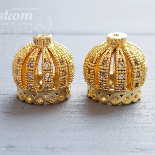 Ковпачок, корона з фіанітами, Milano 18338